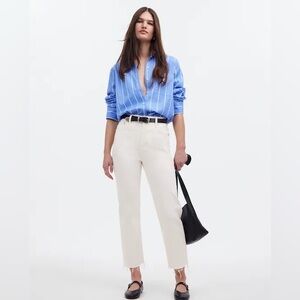 NWT Madewell ‘90s straight crop jeans